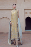 A Golden Masoori Hand Embriodery Front & Back