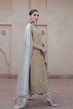 A Golden Masoori Hand Embriodery Front & Back