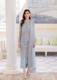 Kanwal Malik - Sky Blue Formal Collection Net fabric