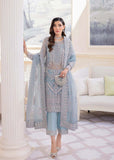 Kanwal Malik - Sky Blue Formal Collection Net fabric