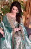 Haris Shakeel Luxury Myssory Embroidered Unstitched 3 Piece