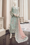 Maria B - Embroidered Pure Chiffon Suit