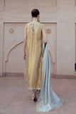 A Golden Masoori Hand Embriodery Front & Back